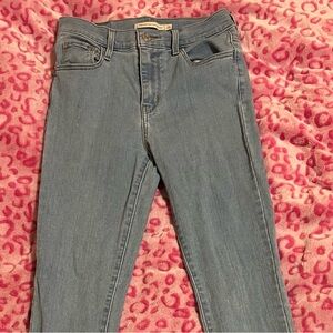 Levi Strauss straight leg high rise skinny jeans